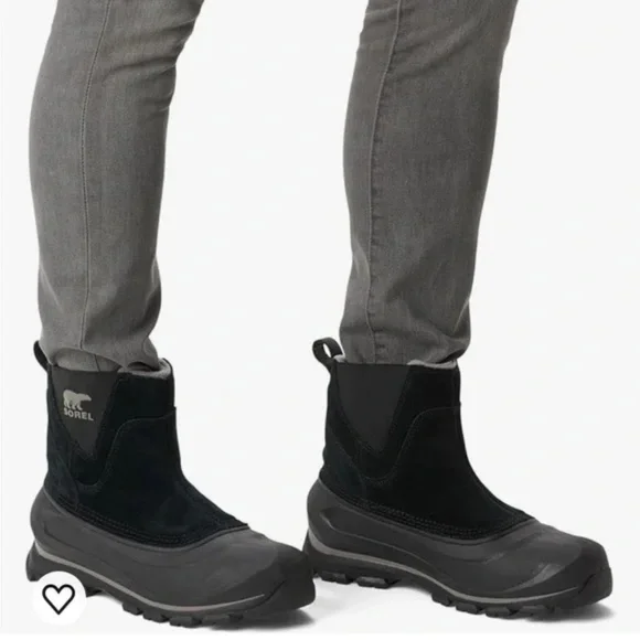 NWT Buxton Pull On Black Waterproof Mens Snowboot - 9